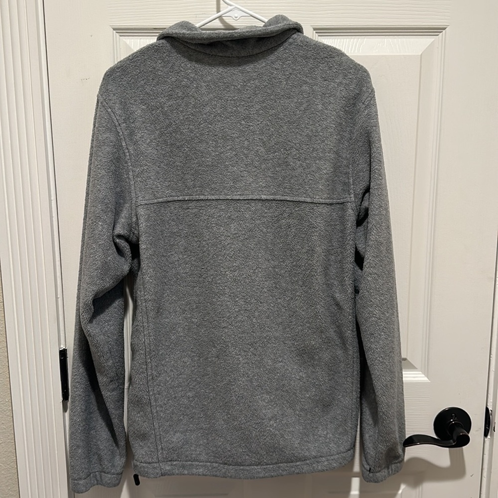 Columbia Size Small Men’s Zipper Fleece Grey - Picture 4 of 6